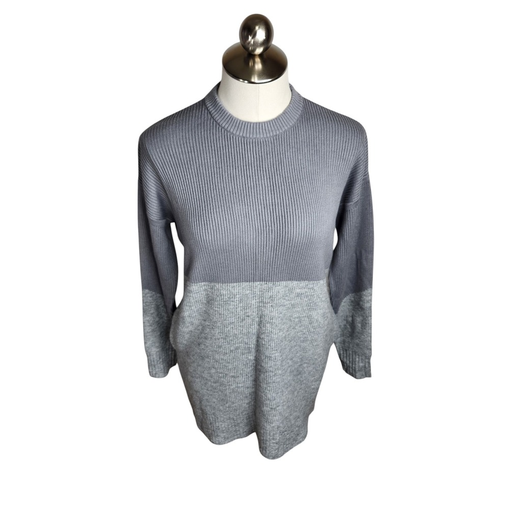 Lululemon Restful Intention Sweater M Rhino Grey Cashmere Blend Tunic Pockets